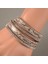 Kahverengi Lokaer Moda Yılan Derisi Desen Rhinestone Wrap Bilezik ile Çok Katmanlı Bilezikler Kadınlar Hediye Için 9 Renk Seçmek Için WRBR-004 (Yurt Dışından) 1