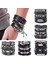 Ayarlanabilir Stil A36 Eif Dock Örgülü Wrap Siyah Gotik Kafatası Deri Erkekler Için Bilezikler Vintage Korsan Yıldız Charm El Yapımı Etnik Tribal Bileklikler (Yurt Dışından) 2