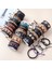 Ayarlanabilir Stil A36 Eif Dock Örgülü Wrap Siyah Gotik Kafatası Deri Erkekler Için Bilezikler Vintage Korsan Yıldız Charm El Yapımı Etnik Tribal Bileklikler (Yurt Dışından) 3