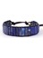 Lapis Lazuli High End Tüp Şekli Lapis Lazuli Tek Deri Wrap Bilezikler Vintage Dokuma Boncuklu Manşet Bileklik Bijoux (Yurt Dışından) 2