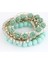 Mavi Charm Bilezikler Kadınlar Takı Gül Çiçek Çok Katmanlı Wrap Çiçek Bilezikler ve Bilezikler Vintage Pulseras Mujer Pulseiras Femme (Yurt Dışından) 4