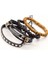 Stil 3 Et Aslan Çapraz Gitar Charm Ahşap Boncuk Erkek Deri Bileklik Kadın Femme Homme Erkek Pulseras Hediye Mücevherat (Yurt Dışından) 3