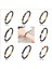 21CM Tarzı Stel-12 Özel Oyulmuş Isim Bilezik Erkekler Kadınlar Için Tek Deri Boncuk Braclet Punk Siyah Altın Paslanmaz Çelik Boncuklu Bilezikler (Yurt Dışından) 5