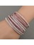 Açık Mor Lokaer Sıcak Satış Moda Wrap Bilezik Çok Katmanlı Bilezikler Kadınlar Hediye Için 6 Renk Seçmek Için WRBR-003 (Yurt Dışından) 1