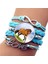 No.5 Boyutu Sıcak Moda Deri Infinity At Wrap Bilezik Bileklik Kadınlar Için El Yapımı Cam Cabochon At Takı En Iyi Hediye (Yurt Dışından) 1