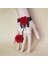 BCCY0598-4 Luokey Vintage Parti Kırmızı Siyah Dantel Wrap Bilezikler Moda Gotik Düğün Çiçekleri Inci Bilezikler Bilezik Kadınlar Için Punk Takı (Yurt Dışından) 1