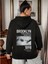 Unisex Brokklyn Arka Baskılı Kapüşonşu Sweatshirt 1