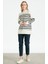 21436 Çizgili Örgü Detaylı Triko Tunik Qks Tunik 21436 #23-123 2