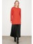 21474 Saç Örgü Detaylı Basic Triko Tunik Qks Tunik 21474 #23-123 1