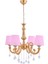 Turna 4 Lü Pembe Şapkalı Lüx Avize (Gold) 2
