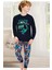 702U Erkek Çocuk Uzun Kollu Pijama Takımı-Lacivert 1