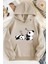 Unisex Uykucu Panda Baskılı Sweatshirt 1