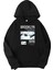Siyah Broklyn Baskılı Kapüşonlu Sweatshirt 1