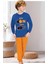 715Gu Erkek Çocuk Garson Boy Uzun Kollu Pijama Takımı-Saks 1