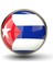 Küba Rozet Cuba Ülke Bayrağı Paslanmaz Çelik 3D Camlı Rozet 1