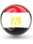 Mısır Egypt Iğneli Yaka Rozeti Yuvarlak Bayrak Paslanmaz Çelik Gövdeli Camlı Rozet 1