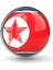 Kuzey Kore Yaka Rozeti North Korea Bayrağı Rozet Yuvarlak Paslanmaz Çelik 1
