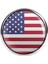Amerika Yaka Rozeti America Usa Ülke Bayrağı Resimli 3D Camlı Çelik Rozet 1