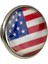 Amerika Yaka Rozeti America Usa Ülke Bayrağı Resimli 3D Camlı Çelik Rozet 5