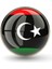 Libya Bayrağı Rozet Paslanmaz Çelik Iğneli Yaka Rozeti 3D Büyüteç Camlı 1