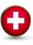 Isviçre Switzerland Bayrağı Çelik Yaka Rozeti 3D Camlı Artı Resimli Rozet 1