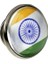 Hindistan Yaka Rozeti India Bayrağı Yuvarlak Çelik Iğneli Camlı Rozet 2