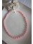 Çokgen Pembe Kuvars Doğaltaş Kolye 1