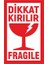 250 Adet Dikkat Kırılır Etiketi Kargo Için Fragile Kırıacak Etiketi 8x5 cm 1