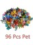96 Style Pokemon Figure Toys Anime Pikachu Action Figure Model Ornamental Decoration Collect Toys For Children's Christmas Gift Random (Yurt Dışından) 1