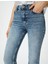 Ispanyol Paça Kot Pantolon Yırtmaç Detaylı Dar Kesim Yüksek Bel - Victoria Slim Jeans 5
