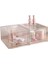 Istiflenebilir Şeffaf Plastik Organizatör Çekmeceleri 3 Parça Set Kozmetik ve Güzellik Malzemelerini Vanity Üzerinde Organize Edin (Yurt Dışından) 5