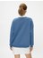 Oversize Polo Yaka Sweatshirt Kolej Temalı Baskılı Uzun Kollu 4