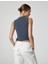 Crop Dik Yaka Atlet Slim Fit Viskoz Kumaş Karışımlı 4