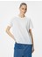 Oversize T-Shirt Soluk Efektli Kısa Kollu Bisiklet Yaka Pamuklu 3
