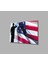 Amerika Bayrağı Cam Tablo America Flag 36X23-MIYREM 2