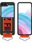 Samsung Galaxy Z Flip5 5g Sert Pc B-Şekilli Halka Tutucu-Dark +Turuncu ile Koruyucu Telefon Kılıfı (Yurt Dışından) 1