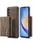 Samsung Galaxy A34 5g Pc+Tpu+Pu Deri Anti-Damla Manyetik Cüzdan Kickstand Telefon Vaka-Coffee Telefon Kılıfı (Yurt Dışından) 1