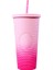 Yaratıcı Çift Katmanlı Plastik Pipetli Bardak 710ML (Yurt Dışından) 1