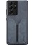 Samsung Galaxy S23 Ultra Elastik Kart Tutucu Anti-Drop Pu Deri Kaplamalı Tpu+Pc Hibrid -Grey Telefon Kılıfı (Yurt Dışından) 2
