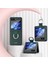 Samsung Galaxy Z Flip5 5g Sert Pc Şerit Metal Yüzük Tutucu Anti-Çizik Telefon Ortası Gece Telefon Kılıfı (Yurt Dışından) 2