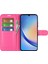 Samsung Galaxy A24 Için 4g Pu Deri Cüzdan Kabuğu Litchi Doku Flip Stand Gül Telefon Kılıfı (Yurt Dışından) 2