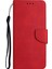 Samsung Galaxy A34 Için 5g Tam Koruma Koruma Düz Renk Deri Manyetik Stand Cüzdan Strap-Red ile Flip Telefon Kılıfı (Yurt Dışından) 2