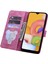 Samsung Galaxy A34 5g Pu Deri Katlanır Stand Cüzdan Strap-Rose ile Baskılı Kedi Telefon Kabuğu Telefon Kılıfı (Yurt Dışından) 2