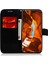 Samsung Galaxy A24 Için 4g Pu Deri Flip Cüzdan Göz Kamaştırıcı Çiçek Desen Standı Folio Black Telefon Kılıfı (Yurt Dışından) 2