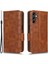 Samsung Galaxy Için M54 5G/F54 5g Pu Deri Cüzdan Baskılı Üçgen Stand-Brown Telefon Kılıfı (Yurt Dışından) 1