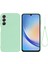Samsung Galaxy A24 Için 4g Sıvı Silikon Yumuşak Astar Koruyucu Kayış I Telefon Kılıfı (Yurt Dışından) 1