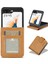 Samsung Galaxy Z Flip5 Için 5g Pu Deri Telefon Kart Tutucu Buzağı Doku Standı Telefon Kılıfı (Yurt Dışından) 1