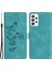 Samsung Galaxy A23 5g (Global VERSIYON)/A23 4g Çiçek Tahsisi Deri Cüzdan Standı Case-Sky Telefon Kılıfı (Yurt Dışından) 1