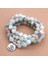 Stil J Moda Bayan Bilezik Mat Buzlu Ite Boncuk Lotus Om Buda Charm Yoga Bilezik ile 108 Mala Kolye (Yurt Dışından) 4