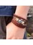 GHJT2009 Yeni Ürün! Türk Gözler Boncuklu Deri Bilezikler Erkekler Kadınlar Için Set Vintage Örgü Örgülü Pulseras Fashoin Takı Yenı (Yurt Dışından) 5